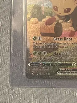 Pokemon Leafeon VMAX Alternate Art Secret Rare 205/203 Evolving Skies Holo - Image 5