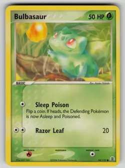 Bulbasaur 54/112 Common FireRed & LeafGreen Pokemon LP - Image 1