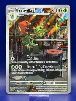Pokemon Scovillain 202/198 SVI Scarlet and Violet Base Set Illustration Rare NM - Image 1