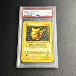 1999 Pokemon Game Pikachu League Promo PSA 6 - Image 1