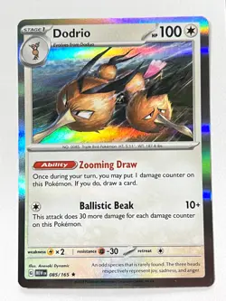 Dodrio 085/165 Holo Rare Scarlet & Violet 151 Pokemon Pack Fresh Near Mint NM! - Image 1