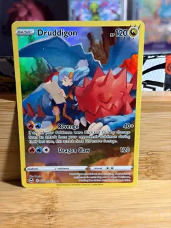 DRUDDIGON TG09/TG30 Silver Tempest Trainer Gallery Holo Pokemon TCG NM - Image 1
