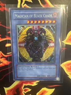 Magician Of Black Chaos PP01-EN001 LP 2007 Secret Rare Yugioh - Image 1
