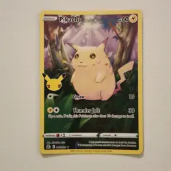 Pokemon Pikachu Holo Rare Celebrations 005/025 Basic 60 HP Gnaw Thunder Jolt - Image 1