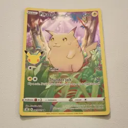 Pokemon Pikachu Holo Rare Celebrations 005/025 Basic 60 HP Gnaw Thunder Jolt - Image 2