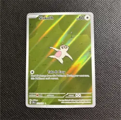 Pokemon Slakoth Illustration Rare Reverse Holo 212/191 Sv08: Surging Sparks | NM - Image 1