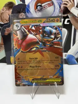 Pokemon Mega Lucario Ex Illustration Rare 77 Me01 Mega Evolution Holo Full Art - Image 1