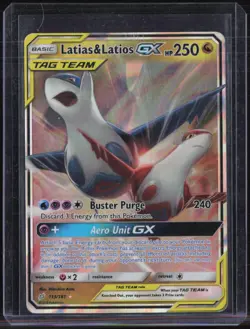 2019 Pokemon Sun & Moon Team Up #113 Latias & Latios GX - Image 1