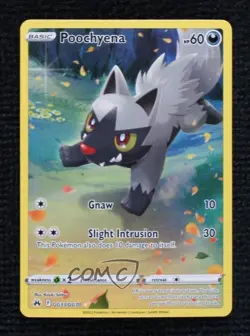 Full Art - Poochyena Pokemon Sword & Shield Crown Zenith Galarian Gallery #GG33 - Image 1
