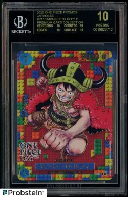 2025 One Piece Promos JPN P110 Monkey D. Luffy Premium Card BGS 10 BLACK LABEL - Image 1
