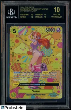 2024 One Piece Emperors in The New World OP08106 Nami SP BGS 10 BLACK LABEL - Image 1
