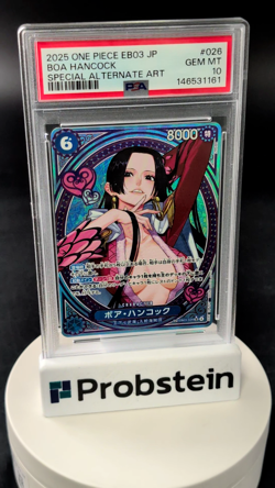 PSA 10 Boa Hancock EB03-026 SP SR Parallel ONE PIECE Card Heroines Edition 2025 - Image 2