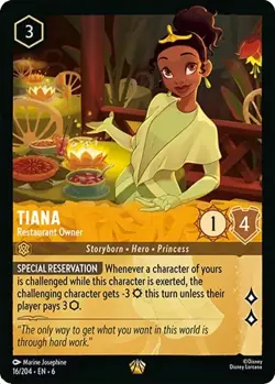 Tiana - Restaurant Owner 16/204 Azurite Sea Disney Lorcana Legendary Non-Foil - Image 1