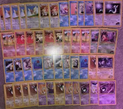 90 Vintage Pokemon Gym Heroes Card Lot LP/MP WOTC Bulk Erika Brock Misty Etc - Image 2