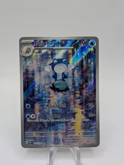 Pokemon TCG Poliwhirl Full Art 176/165 151 Card NM/M Condition - Image 1