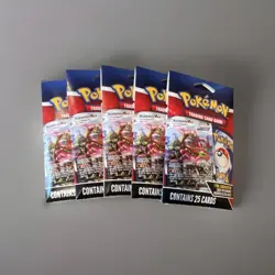 5 Pokemon Mystery Walmart Packs Foil Guaranteed 5 Packs x 25 Cards English - Image 4