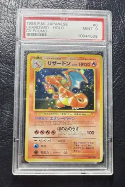 1998 P.M. PSA 9 CHARIZARD HOLO CD PROMO #6 Pokemon Japanese Card SLAB ZARD - Image 3