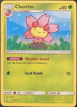 Cherrim 11/156 Sm-Ultra Prism Regular - Pokemon Card - Image 1