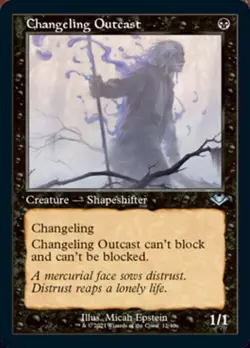 Changeling Outcast -Foil Near Mint MTG Modern Horizons 1 Retro Frames - Image 1