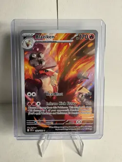 Pokemon TCG Blaziken Destined Rivals Illustration Rare Card 192/182 Nm - Image 1