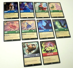 Disney Lorcana Theme - Sleeping Beauty - Lot of 10 cards Aurora, Maleficent - Image 1