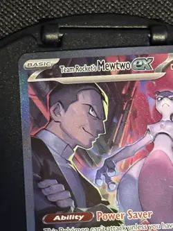 Team Rocket’s Mewtwo ex 231/182 SV10 Destined Rivals SIR Full Art Pokemon Card - Image 3