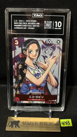 TAG GEM MINT 10 Nico Robin ST01-008 25th Anniversary Edition ONE PIECE Card① - Image 1