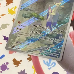 Pokemon TCG Mienshao Paradox Rift Illustration Card 200/182 Rare - Image 2