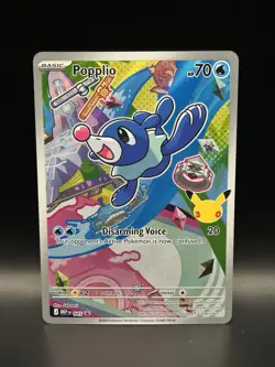Popplio 045 - Pokemon Mega Evolution Black Star Promo Card - NM - Image 1