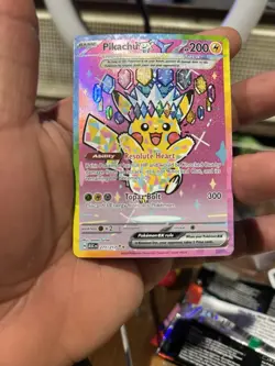 Pikachu Ex Ultra Rare Holo 277/217 ascending heroes Pokemon Card - Image 3