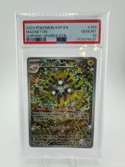 Pokemon TCG Magneton SVP 159 Promo Card Surging Sparks Psa 10 - Image 1