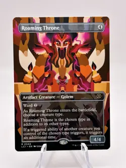 Roaming Throne Ixalan 0344 Borderless Lost Caverns Of Ixalan LCI MTG NM - Image 1