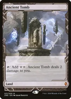MTG Magic Zendikar Rising Expeditions FOIL Ancient Tomb - Image 1