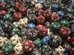 Lot of 10 Magic the Gathering 20 Sided Dice D20 Spindown Life Counter - Image 1