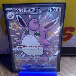 Wigglytuff ex - Paldean Fates 222/091 - Shiny Ultra Rare Pokemon Card Near Mint - Image 1