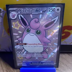 Wigglytuff ex - Paldean Fates 222/091 - Shiny Ultra Rare Pokemon Card Near Mint - Image 2