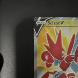 Pokemon Scizor V Darkness Ablaze Ultra Rare 183/189 Full Art Holo 210 HP - Image 3