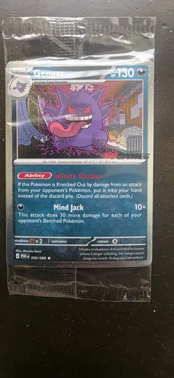 Gengar 050/088 EB Games Promo English Sealed Mint - Pokemon TCG Card - Image 1