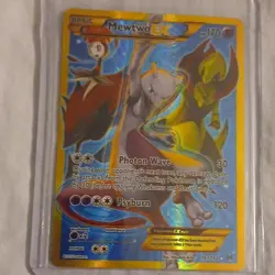 Pokemon Mewtwo EX 163/162 Breakthrough Secret Rare Full Art Holo 170 HP Psyburn - Image 1