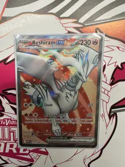 Pokemon TCG White Flare Reshiram EX 158/086 Full Art Ultra Rare - Image 1