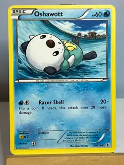 Pokemon TCG Oshawott 37/113 Legendary Treasures Black & White Common - Image 1