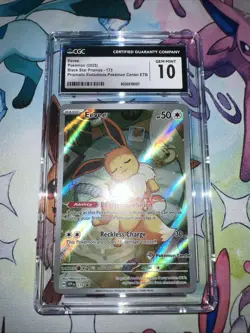 Pokemon Eevee 173 Prismatic Evolutions Pokemon Center Promo CGC 10 - Image 1