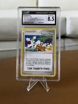 Pokemon Tropical Wind 2009 CGC 8.5 World Championships Top Thirty-Two DP48 - Image 1