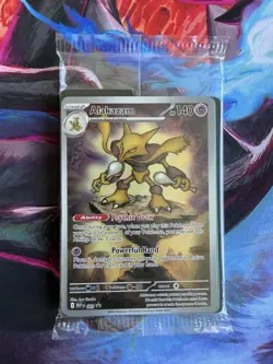 Sealed Alakazam FA 009 Pokemon TCG Black Star Promo Mega Evolution Full Art NM - Image 3