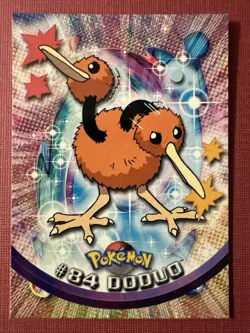 2000 Topps Pokemon TV Animation Edition Series 2 - Doduo #84 Blue Topps Logo - Image 1