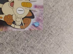 Meowth 52 Pokemon Topps Series 1 TV Animation Edition Blue Logo Holo NM/VLP - Image 4