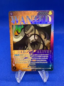 One Piece Pillars of Strength Kaido ST04-003 Wanted Poster Alternate Alt Art NM - Image 1