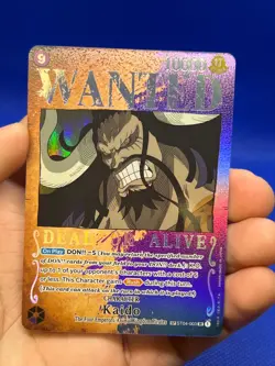 One Piece Pillars of Strength Kaido ST04-003 Wanted Poster Alternate Alt Art NM - Image 2