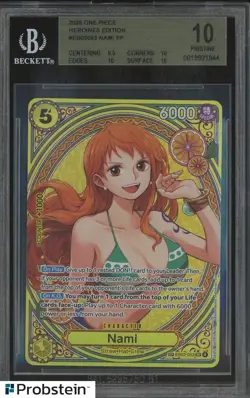2026 One Piece Heroines Edition EB03053 Nami SP BGS 10 PRISTINE - Image 1