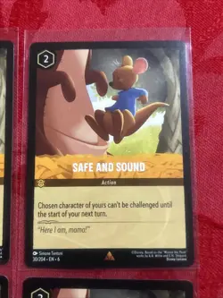 4x Disney Lorcana Azurite Sea - Safe and Sound | 30/204 | NM | Rare x4 - Image 2